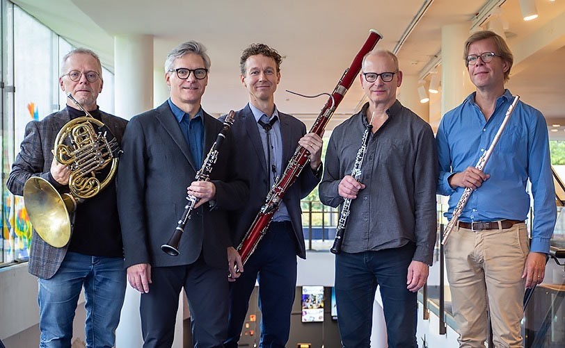 Amandékvintetten blåskvintett med soloblåsarna i Sveriges Radios Symfoniorkester